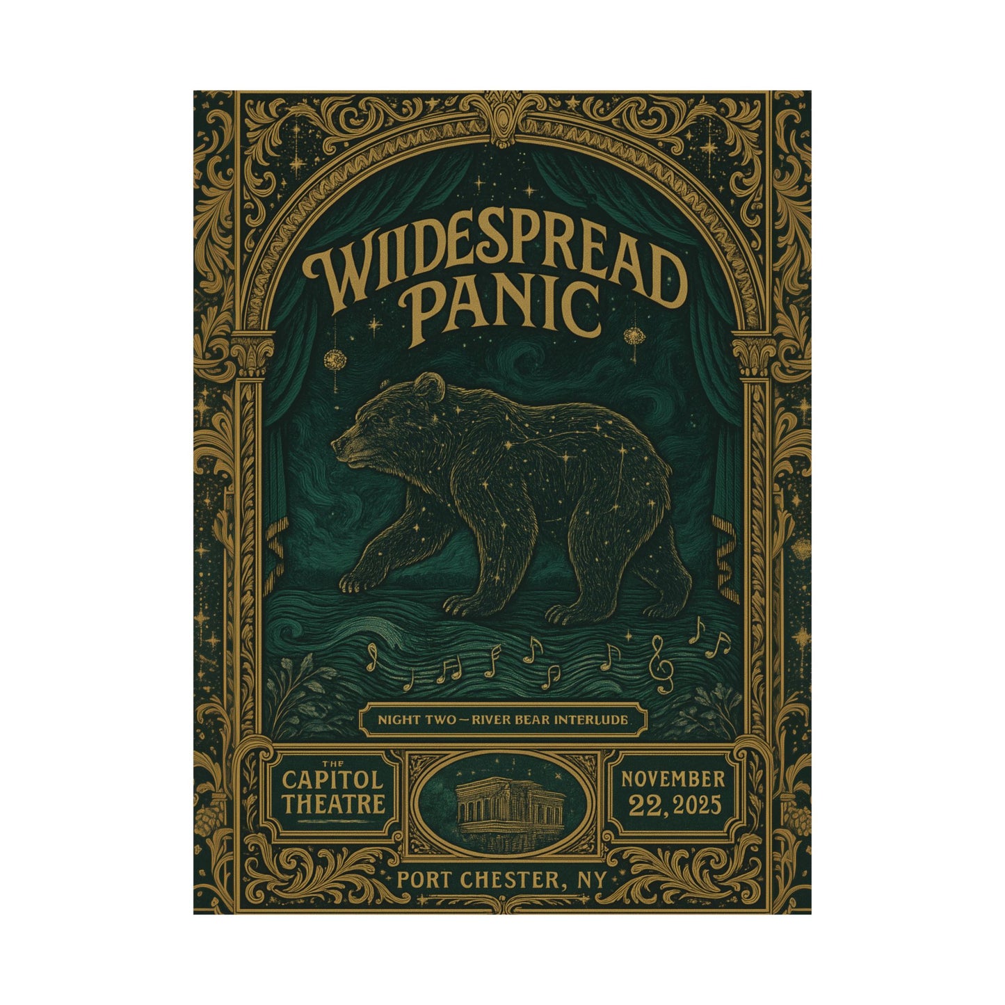 Widespread Panic Capitol Theatre Concert Print | November 22, 2025 | Port Chester