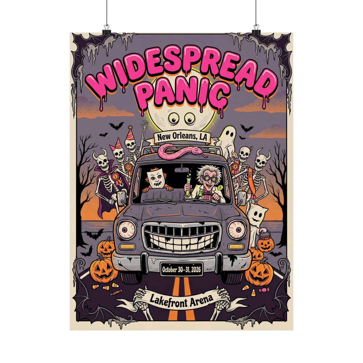 Widespread Panic | October 30–31, 2026 | New Orleans, LA | Concert Poster