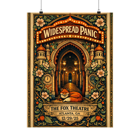 Widespread Panic | 12/29/25 | Atlanta, GA | Concert Poster  | N1