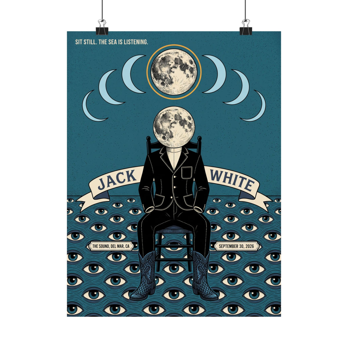 Jack White | September 30, 2026 | Del Mar, CA | Concert Poster