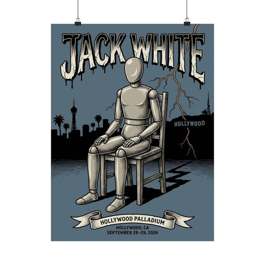 Jack White | September 28–29, 2026 | Hollywood, CA | Concert Poster